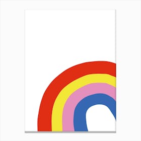 Rainbow In Corner Canvas Print