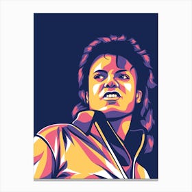 Michael Jackson Pop Art Canvas Print