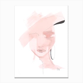 Blush Lady Canvas Print