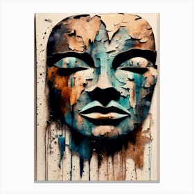 Face Abstract Painting 2 Canvas Print