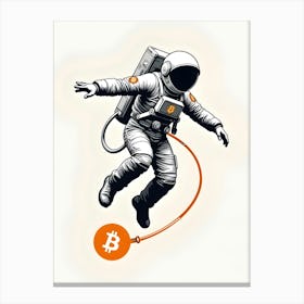 Bitcoin Astronaut 2 Canvas Print