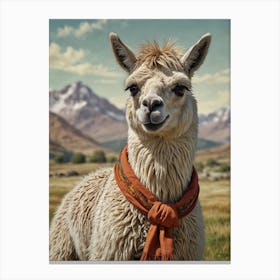 Llama 26 Canvas Print