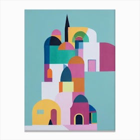 Abstract Houses Canvas Print