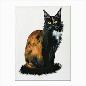 Somali Cat Painting 1 Canvas Print