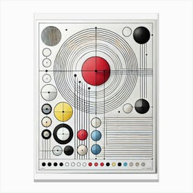 bauhaus circles art poster Canvas Print