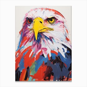 Colourful Bird Painting Bald Eagle Canvas Print