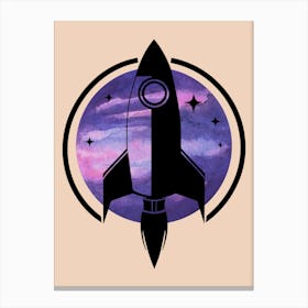 Space Rocket Canvas Print