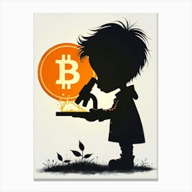 Bitcoin Child 1 Canvas Print