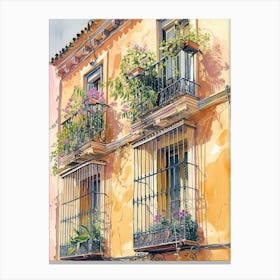 Malaga Europe Travel Architecture 1 Canvas Print