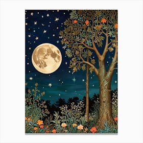 William Morris Moonlight In The Forest 65 Canvas Print