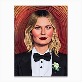 Kirsten Dunst Illustration Movies Canvas Print