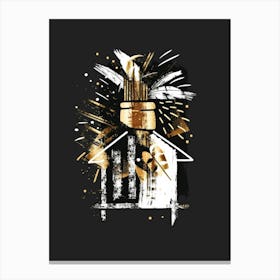 House Of Fire Canvas Print