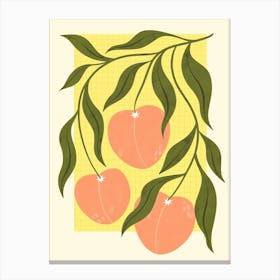 Peach Tree Canvas Print