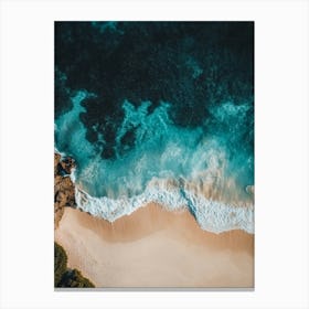 Aerial View Of A Beach 2 Canvas Print