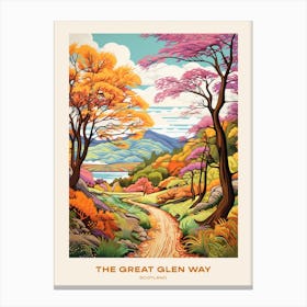 The Great Glen Way Scotland 1 Hike Poster Canvas Print