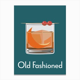 Old Fashioned Teal Canvas Print