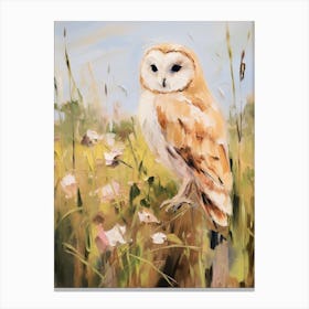 Bird Painting Owl 3 Canvas Print