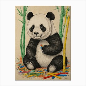 Panda Bear 34 Canvas Print