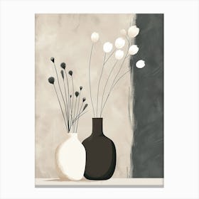 Melodies In Beige Minimalist Style Canvas Print