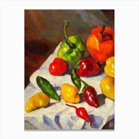 Anaheim Pepper Cezanne Style vegetable Canvas Print