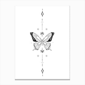 Vertical Butterfly Canvas Print