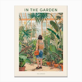 In The Garden Poster Kew Gardens England 3 Canvas Print