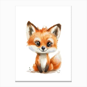 Cute Fox Kids and Nursery Canvas Print