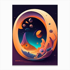 Cosmic Comic Space Space Canvas Print