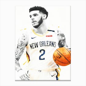 Lonzo Ball New Orleans Pelicans Canvas Print