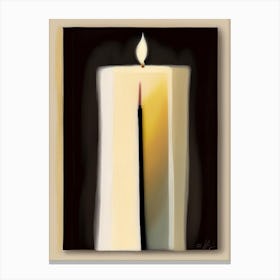 Unity Candle Symbol Abstract Painting Canvas Print