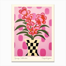 Spring Collection Snapdragons Flower Vase 1 Canvas Print
