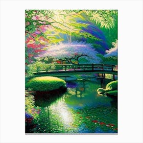 Japanese Friendship Garden, Usa Classic Painting Canvas Print