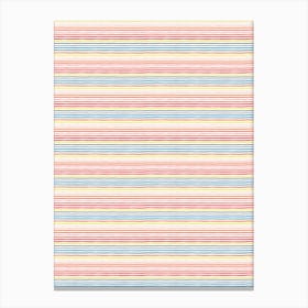 Marker Colorful Stripes Canvas Print
