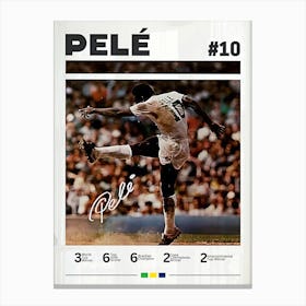 Pele Legendary Canvas Print