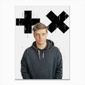 Martin Garrix Painted Canvas Print