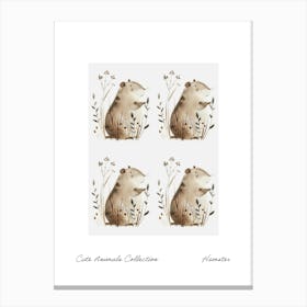 Cute Animals Collection Hamster 3 Canvas Print