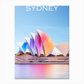 Colourful Australia travel poster Sydney Canvas Print
