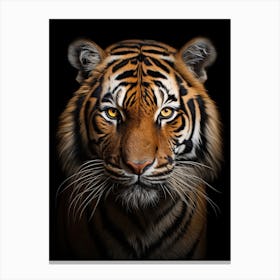 Tiger Art In Photorealism Style 4 Canvas Print