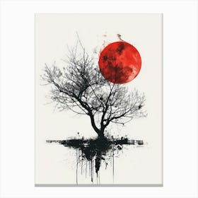 Red Moon 1 Canvas Print