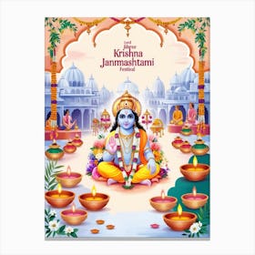 Lord Krishna 7 Canvas Print