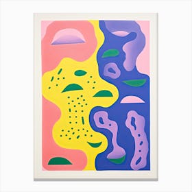 Abstract Landscape Risograph Style 31 Canvas Print