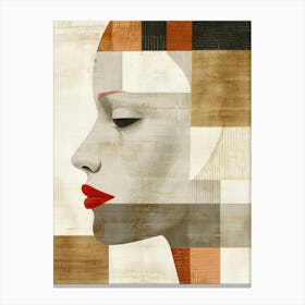 Abstract Portrait Of A Woman 66 Canvas Print