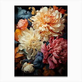 Dahlias Canvas Print