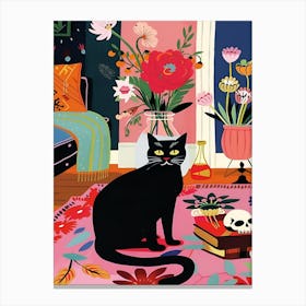 Cat In A Room 1 Canvas Print