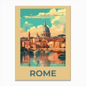 Rome,Old art print.. Canvas Print