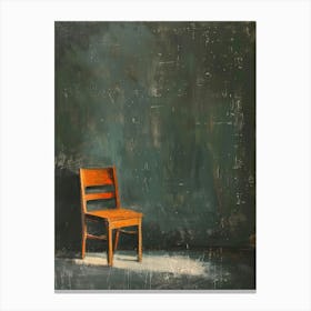 Chair In The Dark Canvas Print