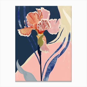 Colourful Flower Illustration Carnation 1 Canvas Print