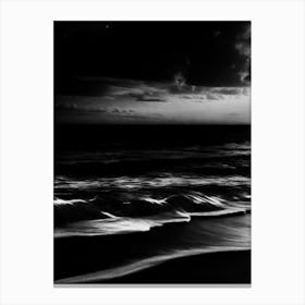 Black And White Seascape 38 Canvas Print