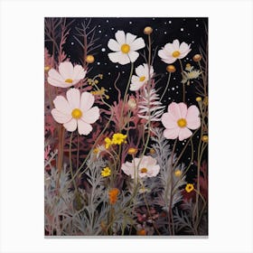 Cosmos 1 Flower Painting Canvas Print