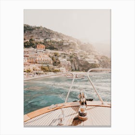 Italy Yacht View Canvas Print
